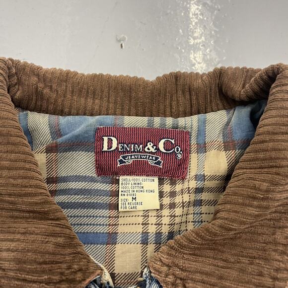 Vintage 90s Denim & Co Blue Workwear Barn Chore Coat - Picture 4 of 4